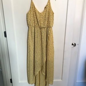 Yellow floral dress